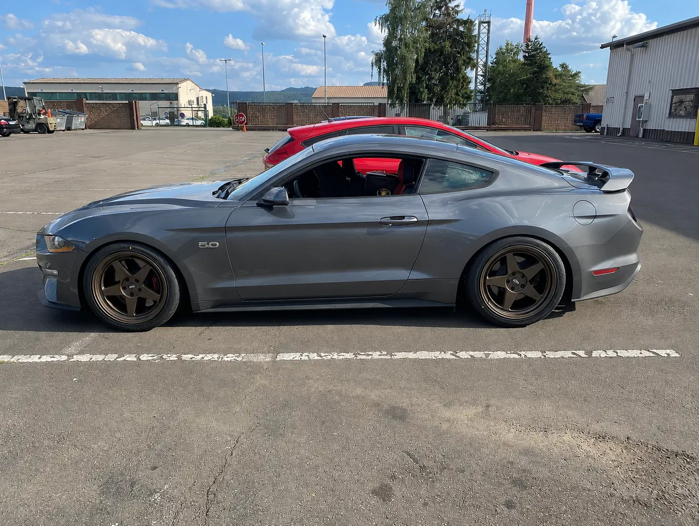 AI-generated view of a 2021 Ford Mustang GT Premium PP1 401A 6MT with ESR CR5 wheels